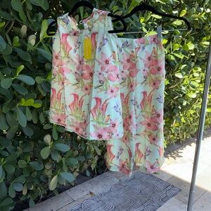 NWT Floral Lace Hummingbird Calla Lily Kids Pjs Sana Safinaz 7